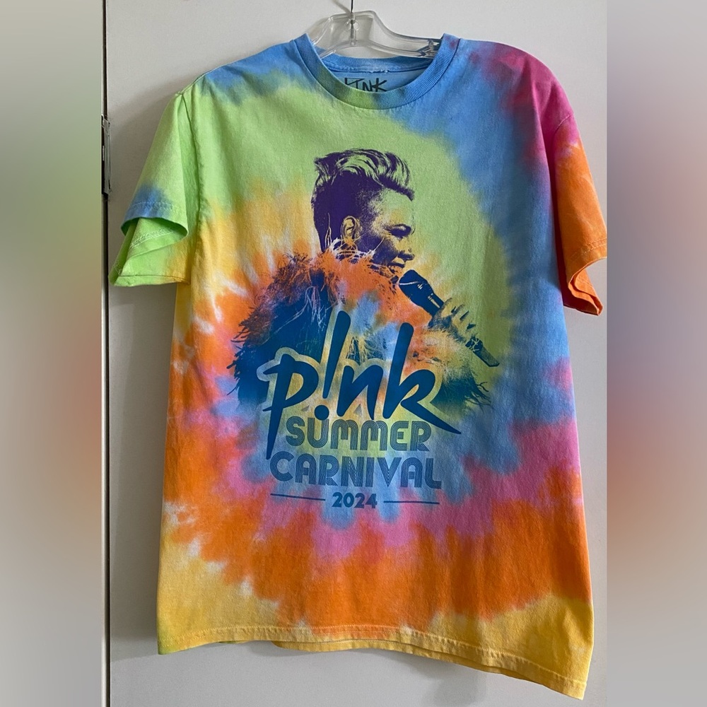 PINK tie-dye concert T-shirt